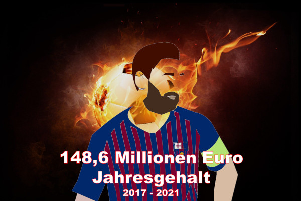 Messi 148 Euro Jahresgehalt